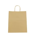 Wholesale No Printing Brown Kraft Paper Blank Bag For Food