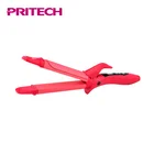 PRITECH High Quality LED Digital Display 2 In 1 Curling Iron Hair Curler & Straightener