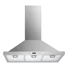 Low Noise Wall Mount Range Hood Cheap Kitchen Chimney Baffle Filters Side Wall Mounted Range Hood