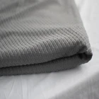100% polyester grey soft fleece velvet custom embossed crystal velvet fabric for blankets