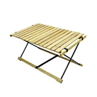 Portable newborn camping table wood foldable folding outdoor picnic recycle table japan