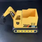 Personalized wooden toy car children excavator wood toys for kids