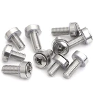 Nickel Screw Nickel Machine Screws And Screws Nickel Plated M6 Crown Machine Screw