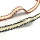 Hot Sale Red Metallic Yarn Lace Woven Webbing Strap For Party Decoration Accessories
