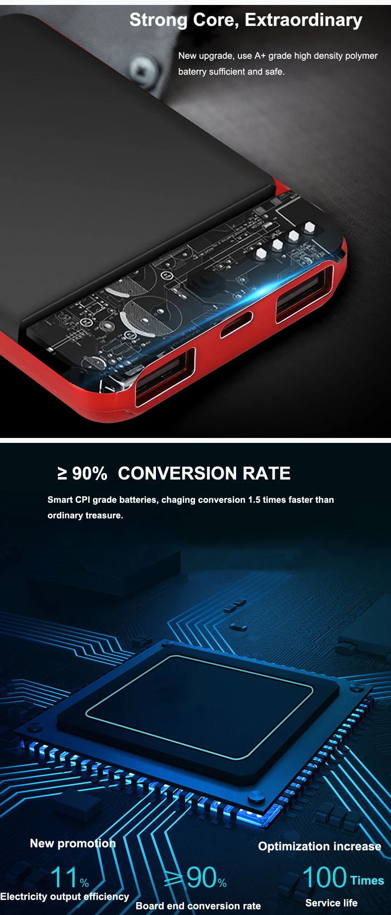 New 2019 Trending Product Portable Slim Pocket Custom Mini Power Bank Station , Mini Power Banks - ANKUX.COM