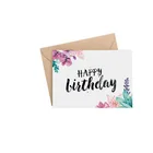 300gsm coated paper card with envelope handmade greeting card