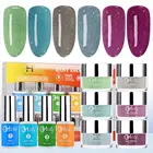 Sarry Sky Grey & Blue Color Nails Dipping Powder Starter Kit G6405, Fast Drying within 30 seconds, No Need of UV/LED