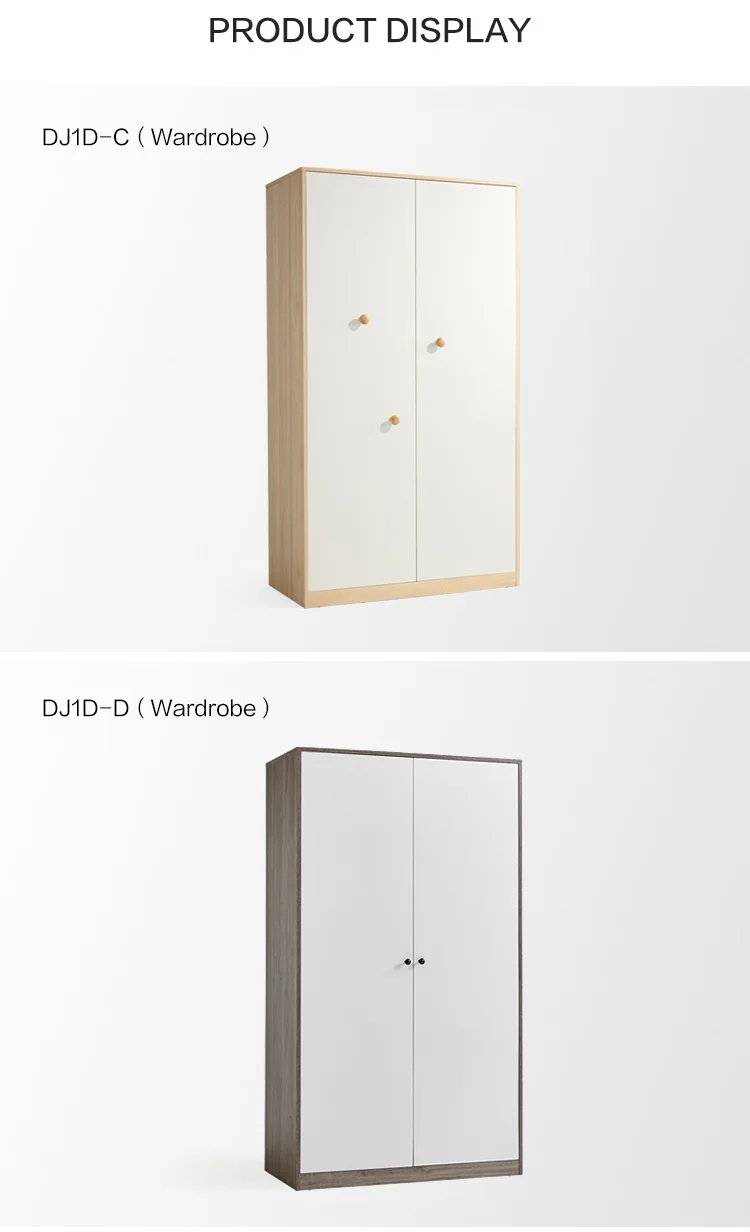 Nordic children's wardrobe modern minimalist small apartment furniture bedroom storage cabinet small wardrobe