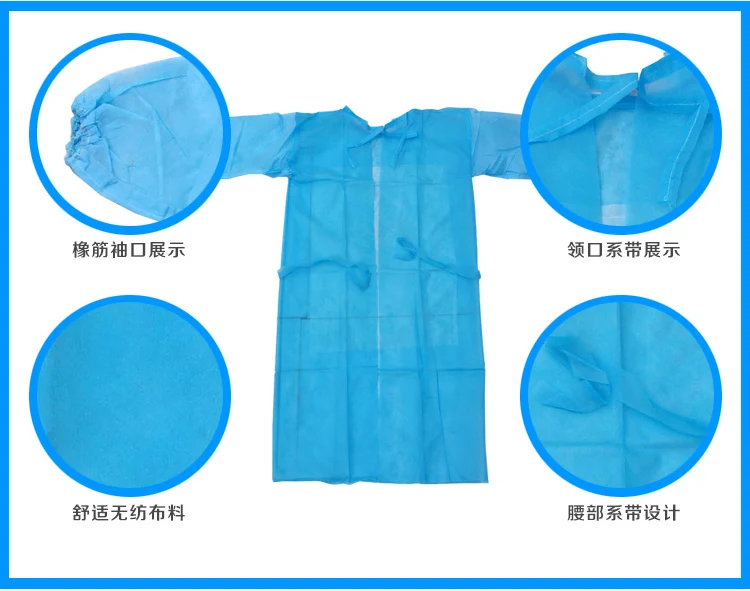 Long sleeve isolation of comprehensive safety suit for safety and life saving of airport Metro Hotel