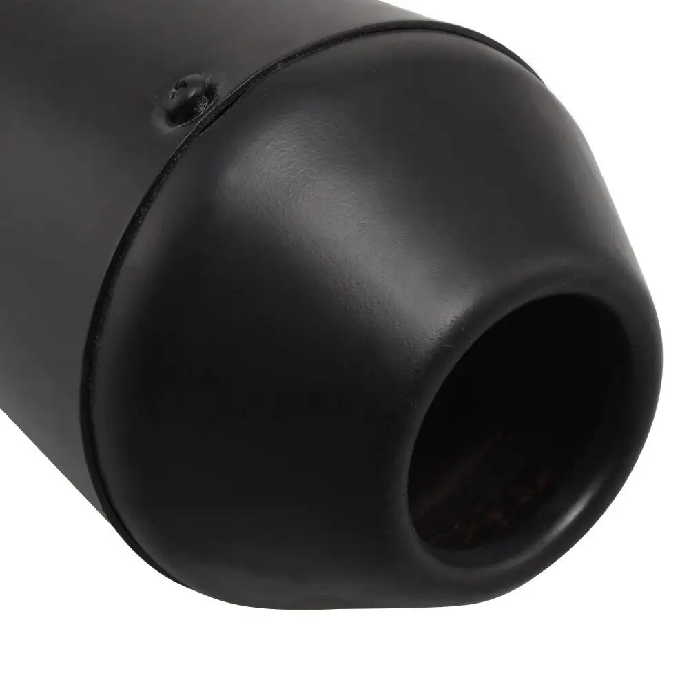 Motorcycle Cafe Racer Exhaust Pipe with Sliding Bracket Matte Black Chrome Universal 35mm 39mm 43mm