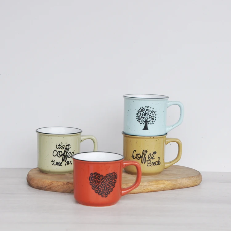 cheap ceramic enamel coffee mug