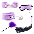 Toy Sex Tether Toy Flirting 5-piece Set Leather Hand Neck Sleeve Sex Toy Women's Equipment Handcuffs