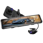 Wholesale Mirror Car Camera 12" Front and Back Touch Screen Dual Lens DVR Recording RIGHT side Driving