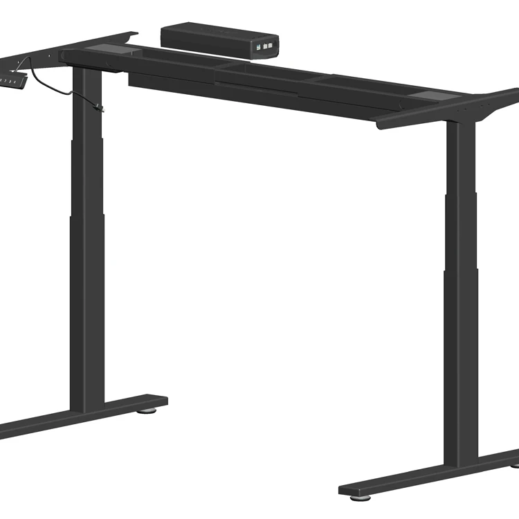 Black Office Furniture Adjustable Height Desk Price Quality