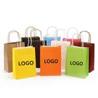 Wholesale custom cheap paper bags kraft colour for shopping