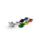 Ferrite pot office magnet with clip in different colors