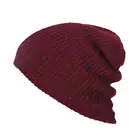 Custom Top Quality Fashion casual comfort warm striped multicolor acrylic soft knit hat for men and women