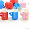 New Products Resin 3D Coffee Cup Cabochons Kawaii Resin Cafe Cup Coffee Drink Charms Pendants DIY Jewelry Making Supplier