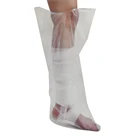 Disposable Waterproof Comfortable Adult Short Leg Cast Cover Protector to Keep Wounds & Bandages Dry 2 Pieces