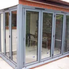 Accordion aluminum glass patio exterior bifold doors
