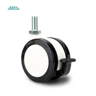 vintage casters side-mounted casters & wheels caster with shock absorber