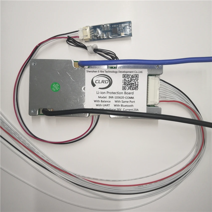 36V 20A~50A discharge current li ion smart bms with Bluetooth and UART serial communication 10S