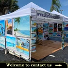 High quality hexagonal aluminum trade show strech party tent inflatable