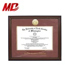 Frame A4 Certificate Frame Gold Medal Customized Style 8.5*11'' A4 PS Graduation Certificate Frame With School Name