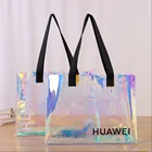 Custom Transparent PVC Shopping Bag Holographic Pvc Tote Bag
