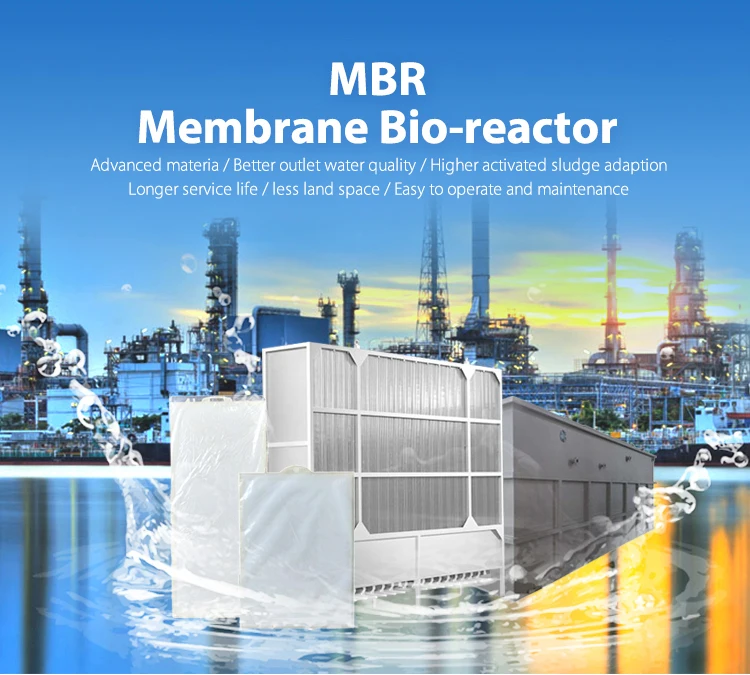 PVDF membrane flat sheet MBR module for domestic water treatment