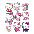 Custom Cute Cartoon Kawaii Hello Kitty Wall Decals Adhesive Decoration Stickers for Children's Room