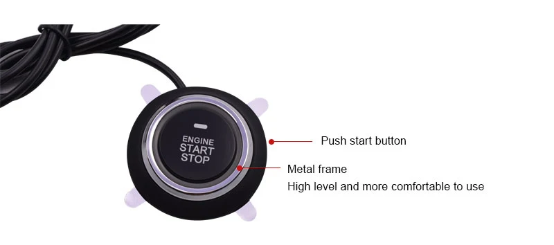 Professional sale smart key remote system push button start stop engine kit for car