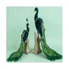 Holiday Factory Direct Home Decor Accessories Sitting Room 2 Peacock Decorative Holiday Party Decorations