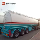 3 Axles 40CBM fuel transport tanker oil tank petrol truck trailer for sale