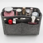 felt makeup cosmetic bag organizer for travel