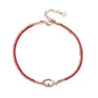 Copper jewelry zodiac dog red rope bracelet zircon bracelet wholesale braided rope bracelet