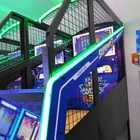 indoor electronic commercial coin operated 2 player shooting arcade basketball game machine for kids