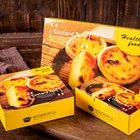 High quality customized egg tart box recycled materials food packaging paper boxes
