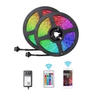 12v Rgb Strip Rgb 12V DC RGB 16 Million App WIFI Bluetooth Control 40FT 60FT 80FT Led Smart Strip