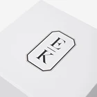 White Cheap Custom Printing Small Cardboard Folding Jewelry Packaging Gift Box With Ribbon