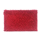 100%polyester chenille bath mats rug non slip design bathroom folding
