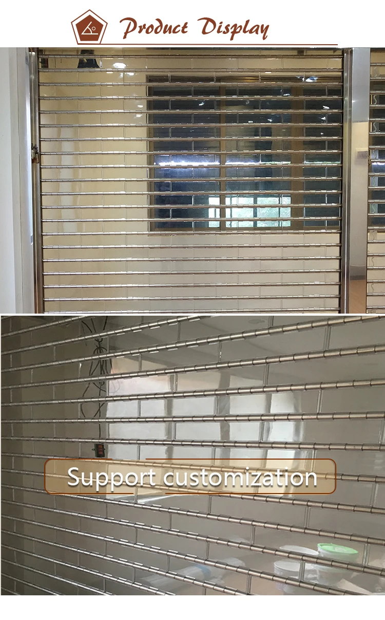 Cheap Pvc Concertina Sliding Sticker Rail Patio Screen Partition Folding Roller Shutter Door Gate