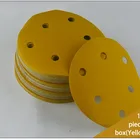 Hook and loop backing pad sand disc aluminium oxide car paint polish abrasive discs sand paper discs
