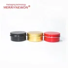 Large Stock 5ml 10ml 15ml 30ml 50ml 60ml 80ml 100ml 150ml 250ml Round Aluminium Packaging Container Tin Box With Lid