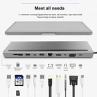 Usb Hub Usb Docking Station Laptop Stand Type-c 11-in-1 Aluminum USB C Hub Adapter Docking Station