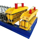 Hydraulic glazed tile metal roofing roll forming machine
