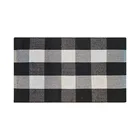 New arrival high quality blue white plaid custom anti slip printed rug carpets living room