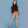 Factory Clothing Sexy Images Of Ladies Cold Shoulder Casual Women Fashion Top