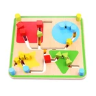 Wood 2019 New Design Big Wooden Pattern Pegs Toy For Children