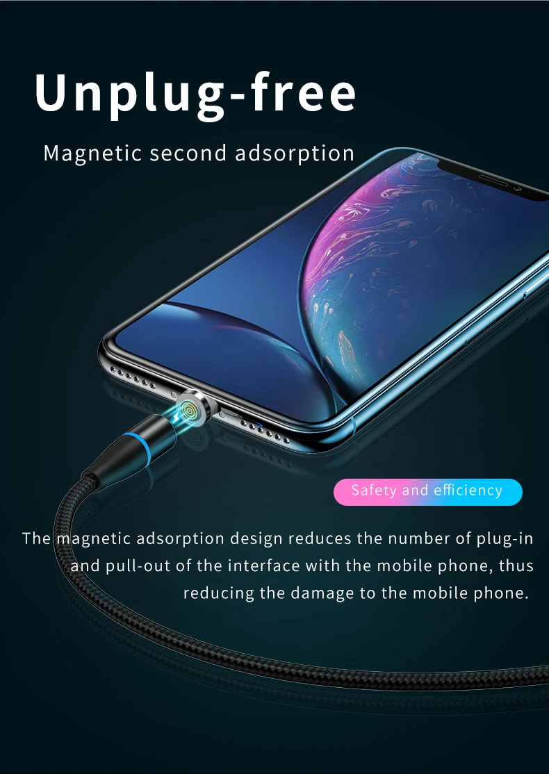 3A 1M/3FT G10 High Quality New Magnetic Charging Cable - ANKUX.COM